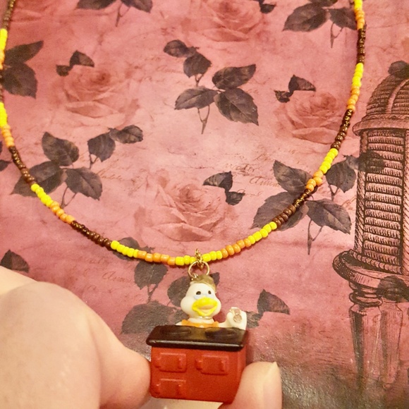 Teeny Weeny Families Cooking Grandma Duck Pendant Beaded Necklace - Picture 1 of 6